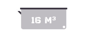 16,0 m³